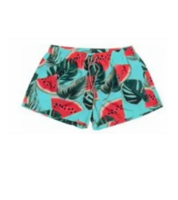 Christian Audigier Men's Swim Shorts Water Melon Leaf Print.