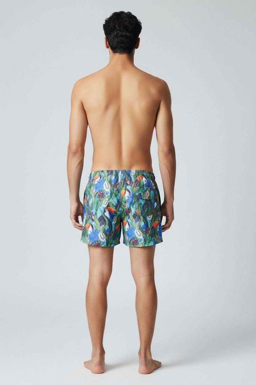 Christian Audigier Low Waist Swim Shorts BMS6190015M